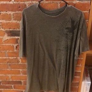 dark green/ grey graphic tee